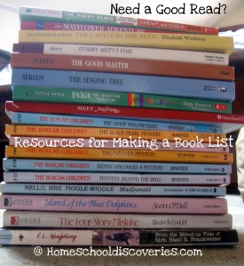 Resources for making a book list or reading list